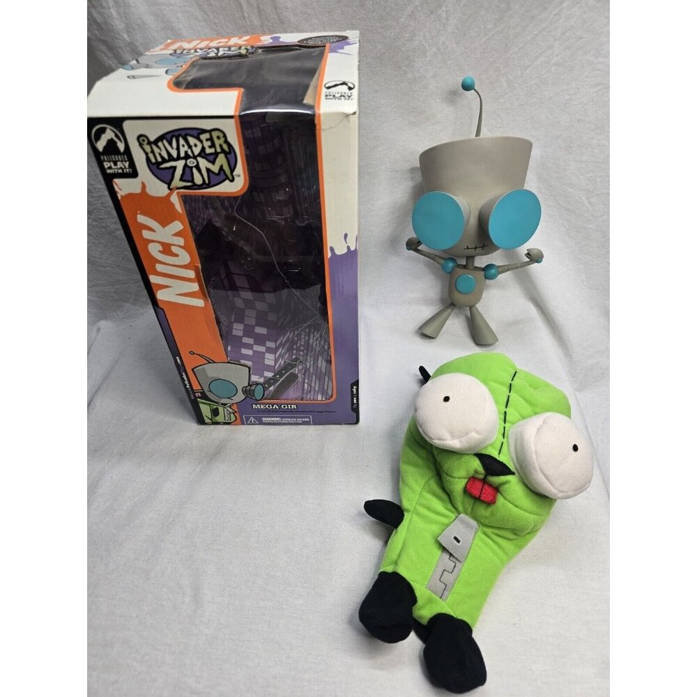 Palisades MEGA GIR Invader Zim 12" Figure Doggie Suit Vintage Complete 2005-Read